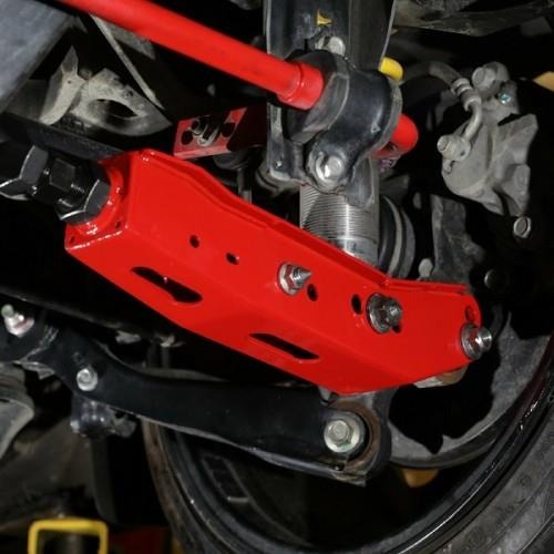 BLOX Racing Rear Lower Control Arms - Red - 2008-2026 Subaru WRX / STI / 2013-2016 Scion FR-S / 2013-2021 Subaru BRZ / 2017-2020 Toyota 86