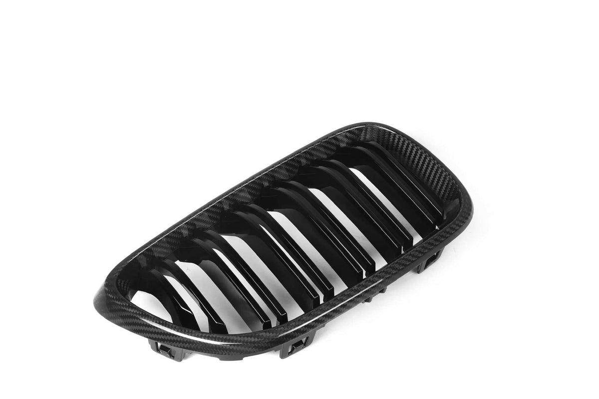 2 Series F22 Double Slat Dry Carbon Fiber Grill