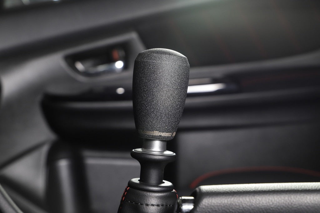GrimmSpeed Shift Knob Stainless Steel Black - M12x1.25 - Manual Subaru Models
