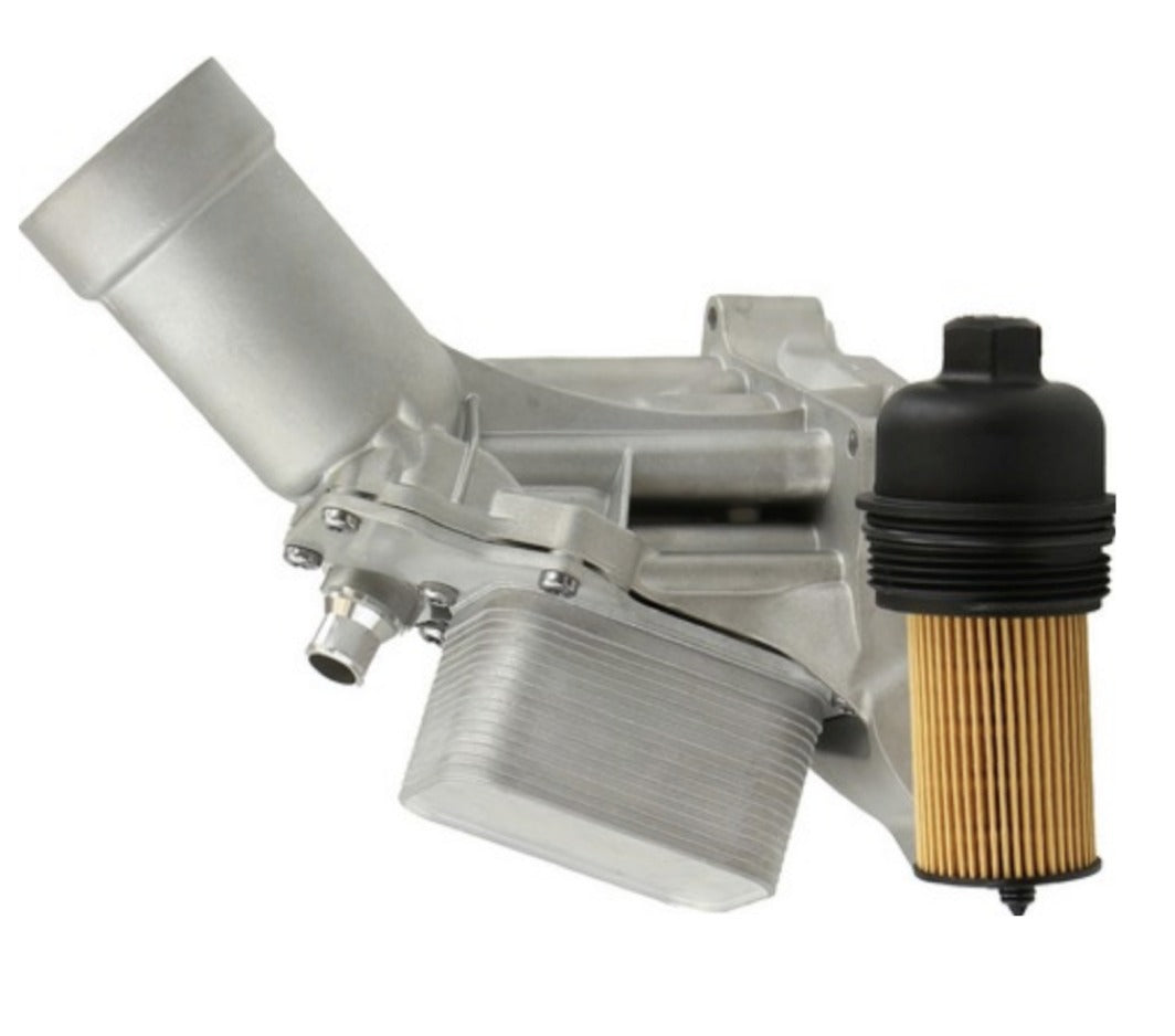 BMW F32/F36 430i Engine Oil Filter Housing Assembly By RhineWerks W/OEM Filter 11428596283 (Aluminum Upgrade)