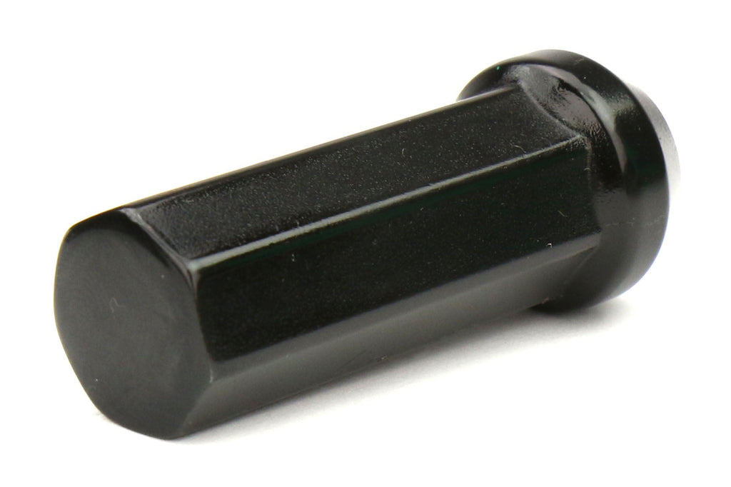 Project Kics Kyokugen Heptagon 42mm Closed Ended Black Lug Nuts 12x1.25 - Universal