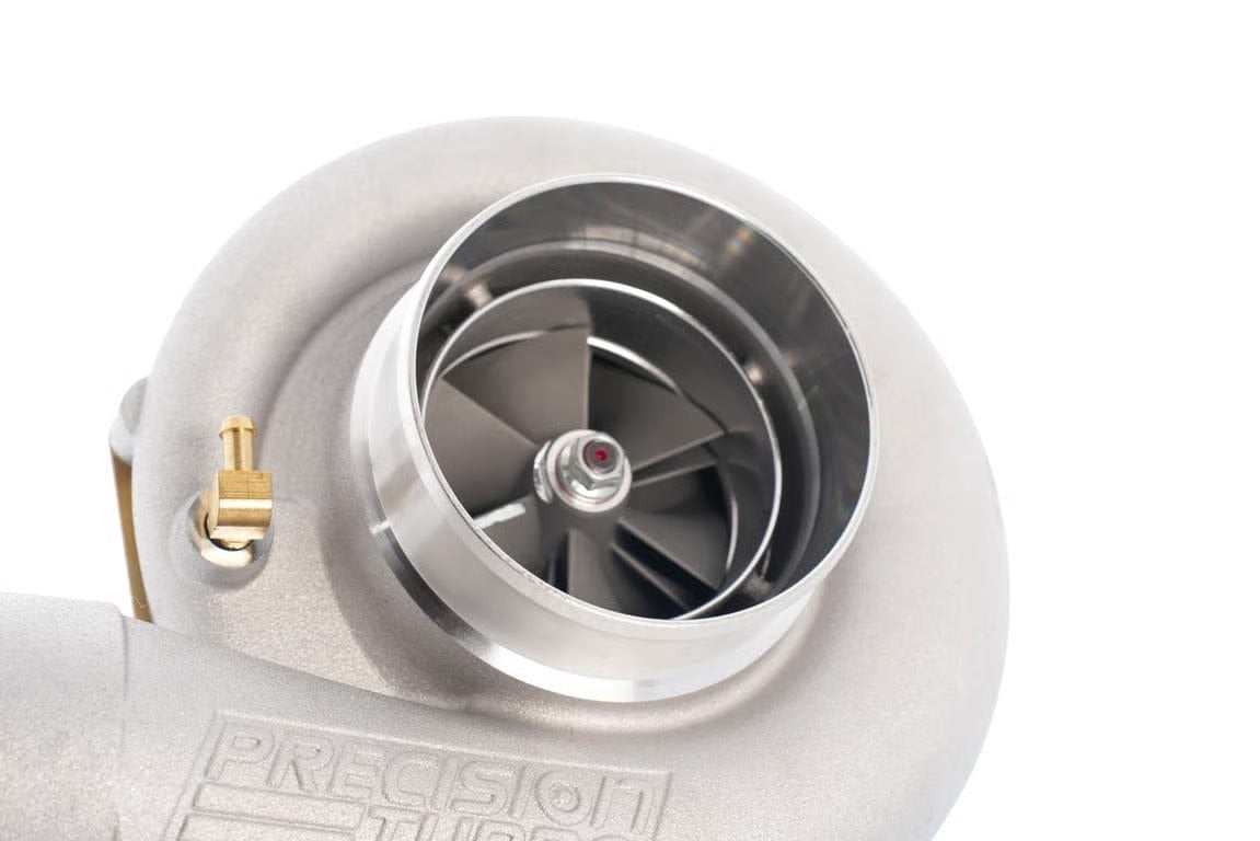 Precision Turbo & Engine CAST PT7675 JB HP CC W/ T4 DIVIDED INLET/V-BAND DISCHARGE 1.75 A/R