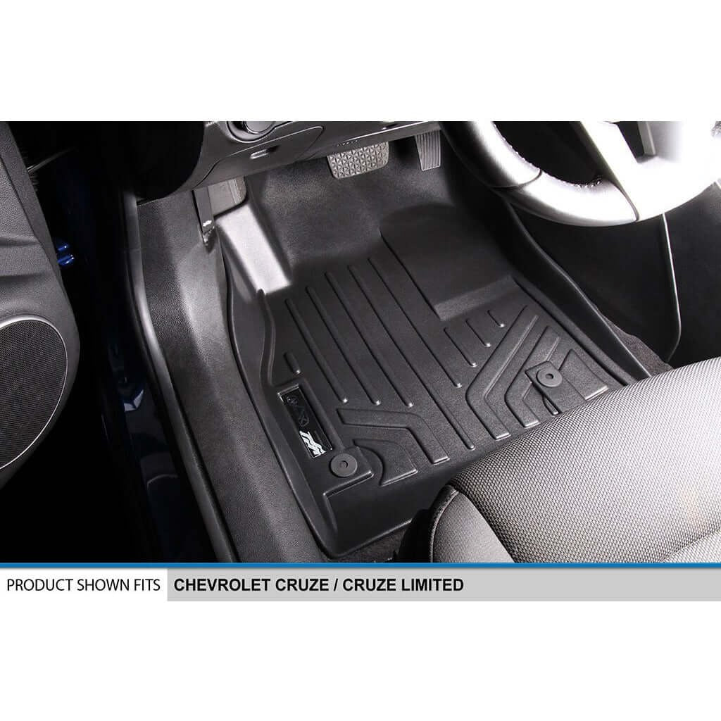 SMARTLINER Custom Fit Floor Liners For 2011-2015 Chevrolet Cruze / 2016 Cruze Limited