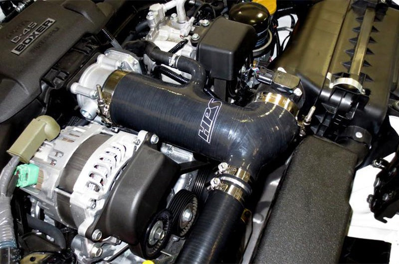 HPS Performance Black Reinforced Silicone Post MAF Air Intake Hose + Sound Tube 2pc Kit - 2013-2016 Scion FR-S / 2013-2020 Subaru BRZ / 2017-2020 Toyota 86