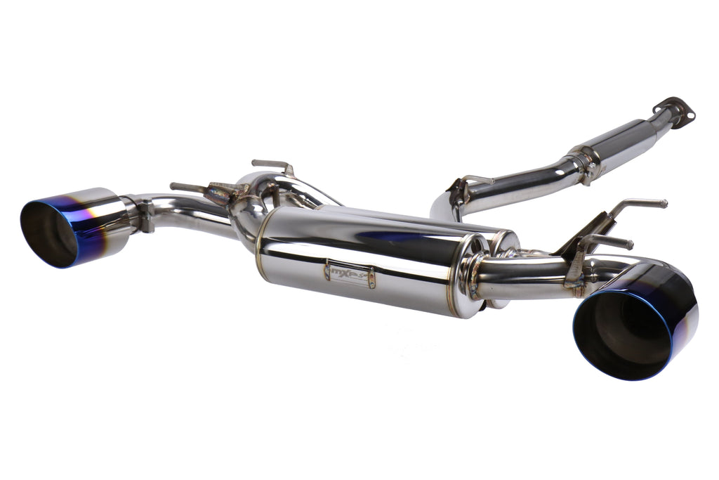 MXP SP Cat Back Exhaust Stainless Steel Burnt Tips - 2013-2016 Scion FR-S / 2013-2024 Subaru BRZ / 2017-2019 Toyota 86