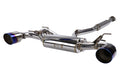 MXP SP Cat Back Exhaust Stainless Steel Burnt Tips - 2013-2016 Scion FR-S / 2013-2024 Subaru BRZ / 2017-2019 Toyota 86