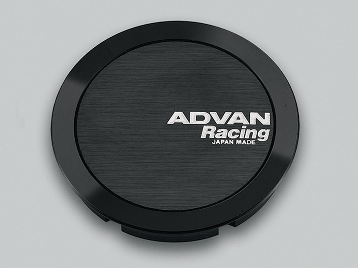 Advan Racing Center Cap 63MM Full Flat Type Flat Black - Universal