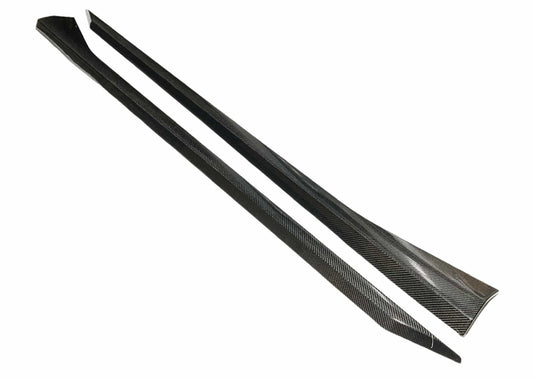 Kies Carbon Fiber Side Skirt Extensions for BMW G90 M5