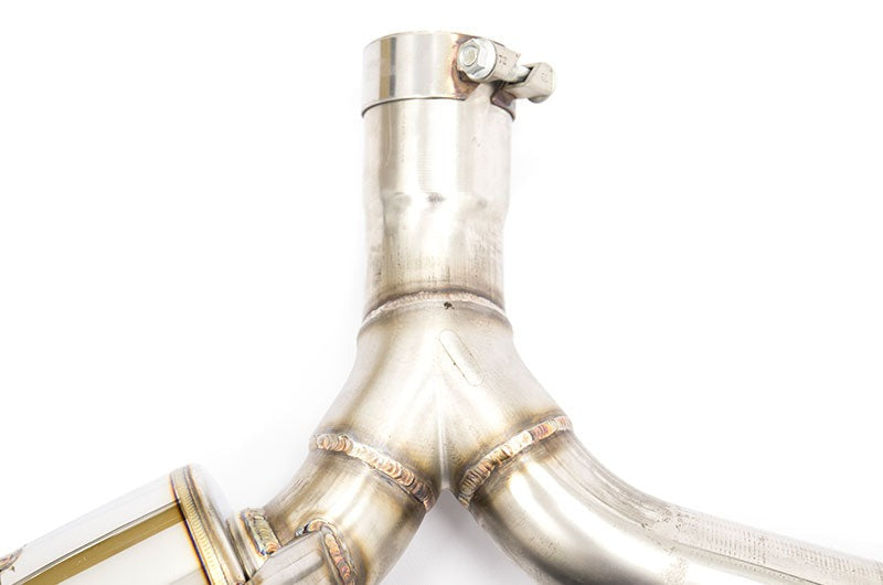 MXP Comp RS TI Tips Catback Exhaust System Blue Tips - 2013-2016 Scion FR-S / 2013-2024 Subaru BRZ / 2017-2024 Toyota GR86