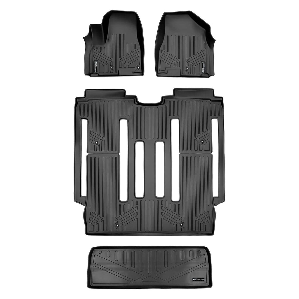 SMARTLINER Custom Fit Floor Liners For 2015-2021 Kia Sedona 8 Passenger Model Only