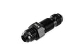 HPS Performance AN Male to Male Bulkhead Adapter, Aluminum, Black