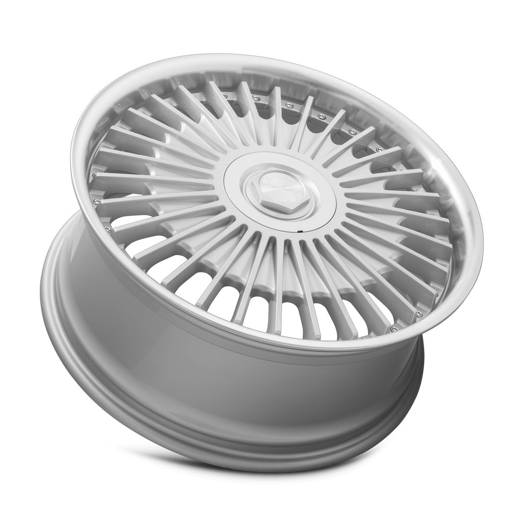 MRR VP4 20" 5x120 Silver Machined Lip