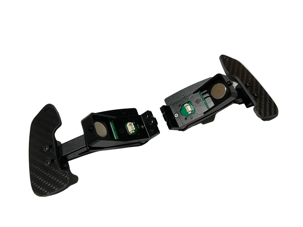 Kies Motorsports Porsche 992 Aluminum Alloy (Black) w/ Carbon Fiber Option Magnetic Paddle Shifters