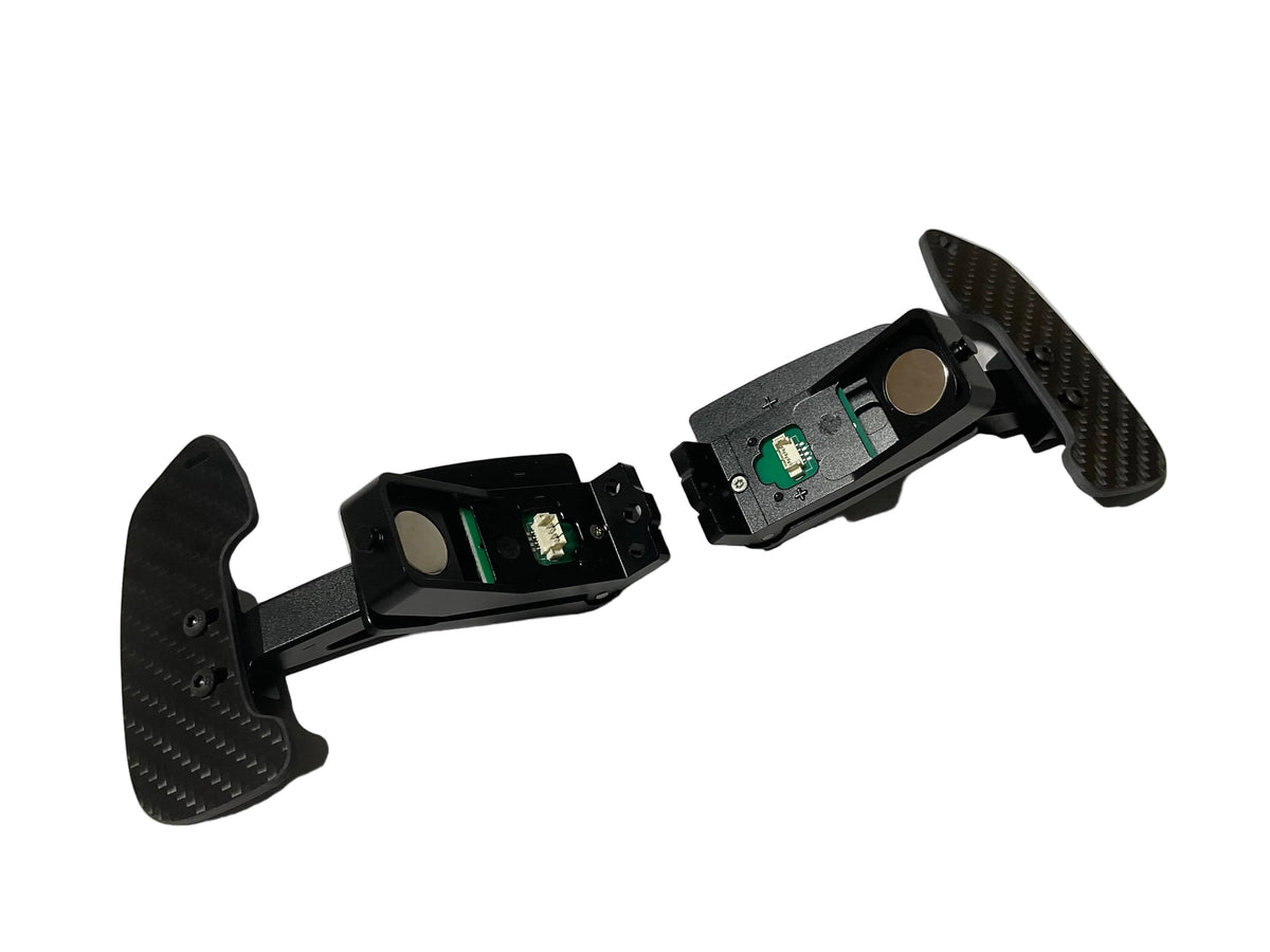 Kies Motorsports Porsche 992 Aluminum Alloy (Black) w/ Carbon Fiber Option Magnetic Paddle Shifters