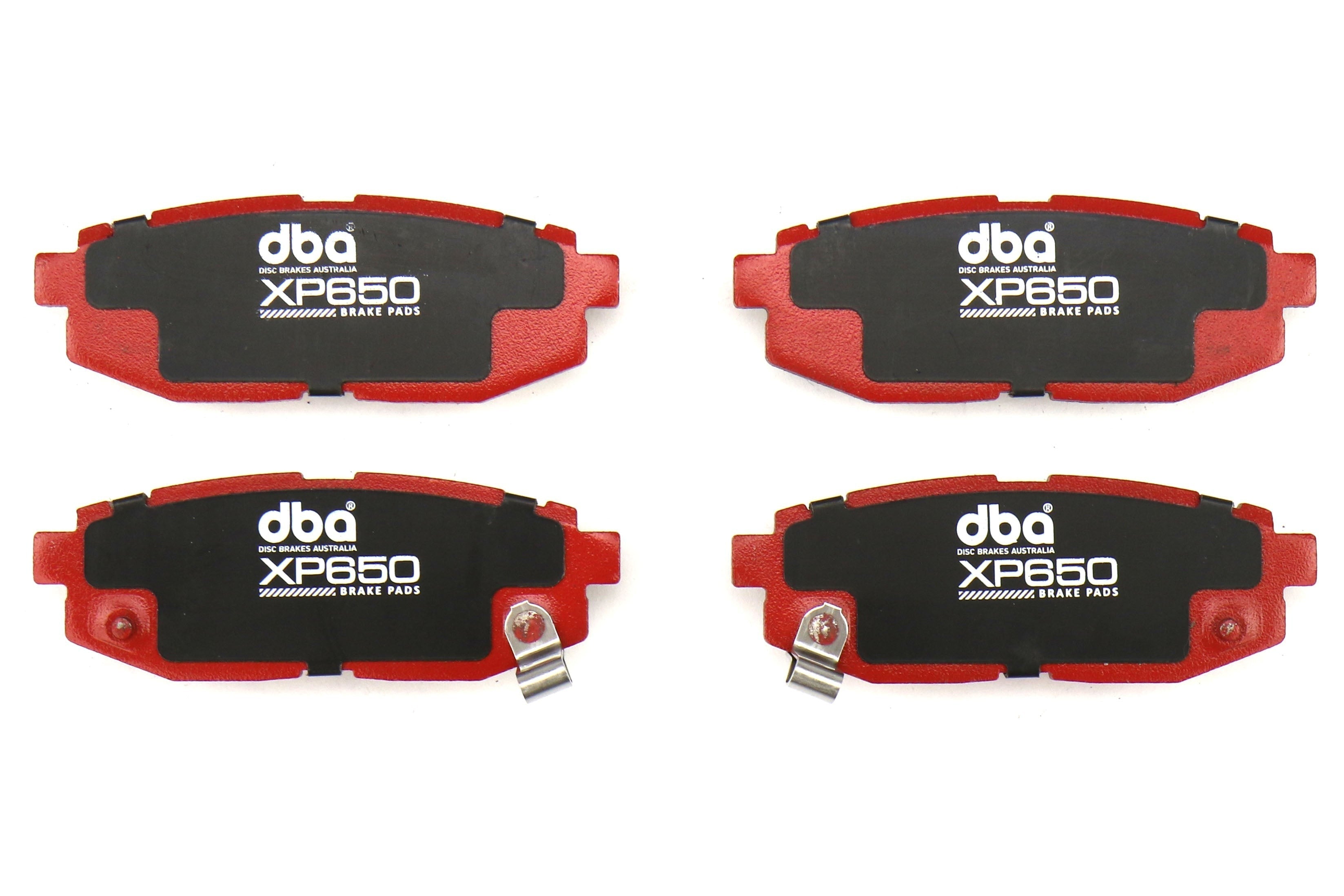 DBA XP650 Track Performance Rear Brake Pads - Subaru/Scion Models (inc. 2022-2026 WRX / 2013+ BRZ / 2013-2016 FR-S)