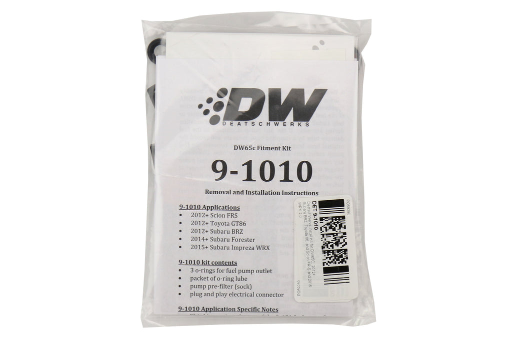 DeatschWerks DW65C Fuel Pump Install Kit - 2013-2021 Scion FR-S / Subaru BRZ / Toyota 86