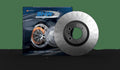 SHW 19-23 Porsche Cayenne S Left Front Smooth Monobloc Brake Rotor (9Y0615301A)