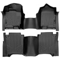 SMARTLINER Floor Liners for 2017-2024 Nissan Titan King Cab (1st Row Bench) With OTH Coverage