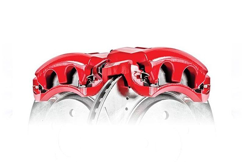 Power Stop Red Powder Coated Brake Calipers (Front Pair)