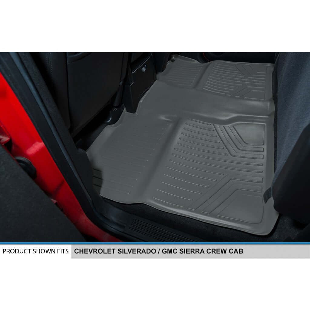 Smart TrimTM Floor Liners For 2007-2013 Silverado/Sierra 1500 - 2007-2014 2500/3500 HD Crew Cabin
