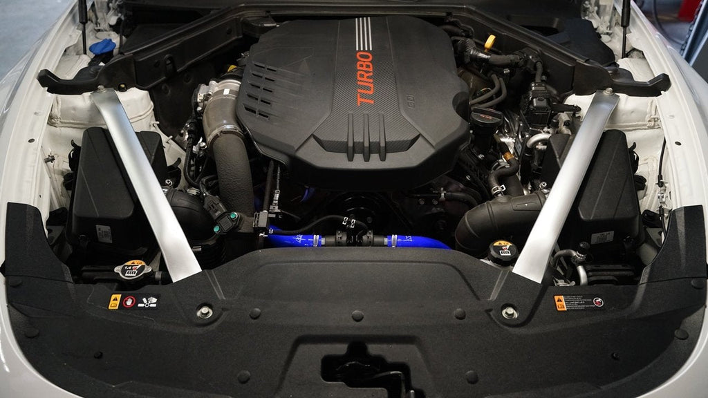 HPS Silicone Breather BOV Hose Kit 2019-2024 Genesis G70 3.3T V6 Twin Turbo, 57-2045