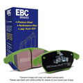 EBC Greenstuff Rear Brake Pads - 2013-2020 Subaru BRZ / Scion FR-S / Toyota GT86 (W/ Solid Rear Rotors)