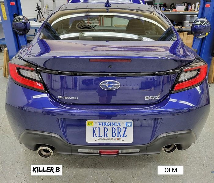 Killer B Motorsport Exhaust Tip Extenders - 2017-2023 Subaru BRZ / Toyota 86 / GR86