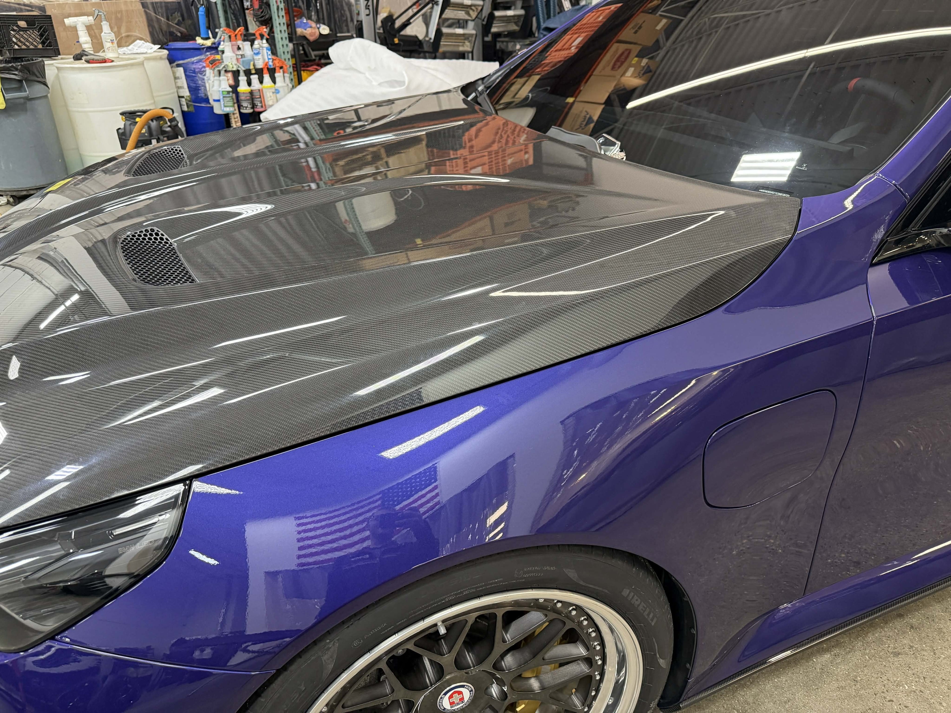 G90/G99 M5 SQ Style Dry Carbon Fiber Vented Hood