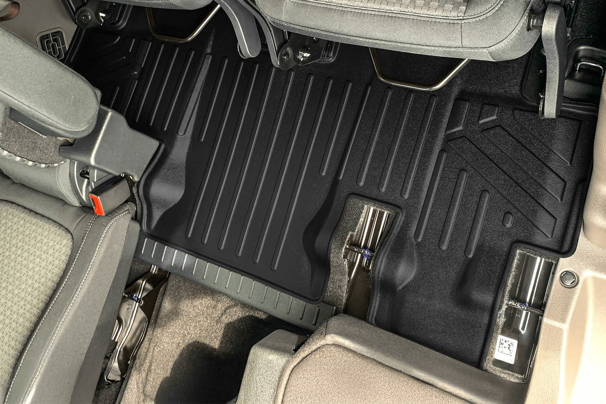 SMARTLINER Floor Liners for 2014-2020 Transit Connect With Carpet (Long Wheelbase & 2nd Row Bucket Seats)