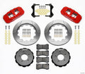 Wilwood AERO6 Front Hat Kit 14.00 Red 99-06 BMW E46