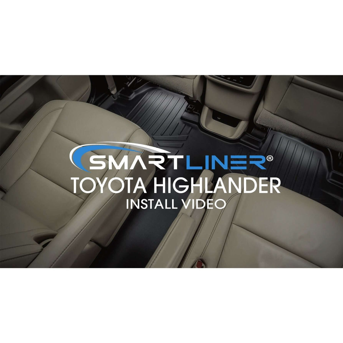 SMARTLINER Custom Fit Floor Liners For 2014-2019 Highlander with 2nd Row Bucket Seats (No Hybrid)