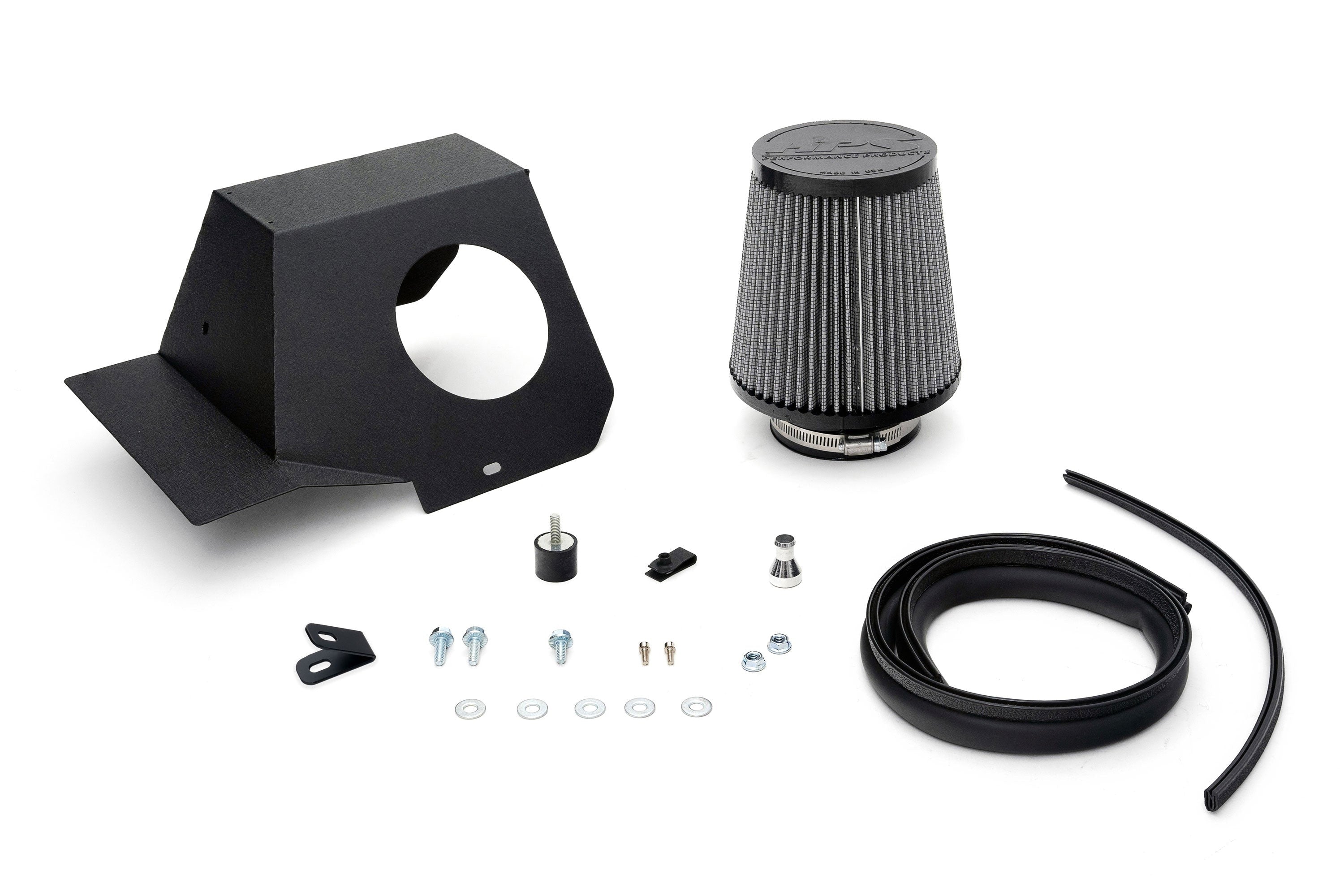 HPS Performance Air Intake Kit with Heat Shield, 2012-2016 BMW M135i M135ix F20 F21 3.0L Turbo N55, 827-625