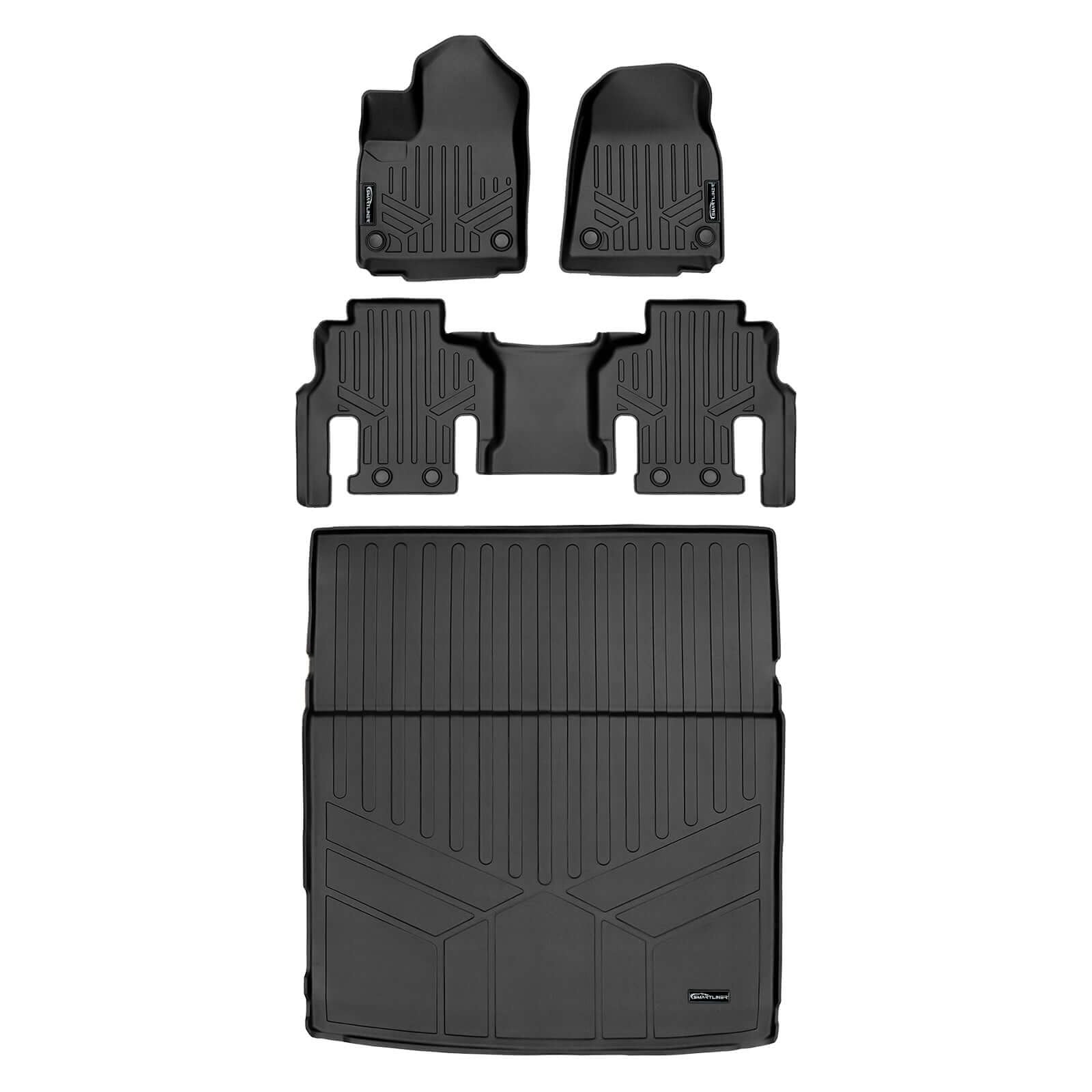 SMARTLINER Floor Liners for 2022-2025 Jeep Grand Wagoneer (7 Passenger Model)