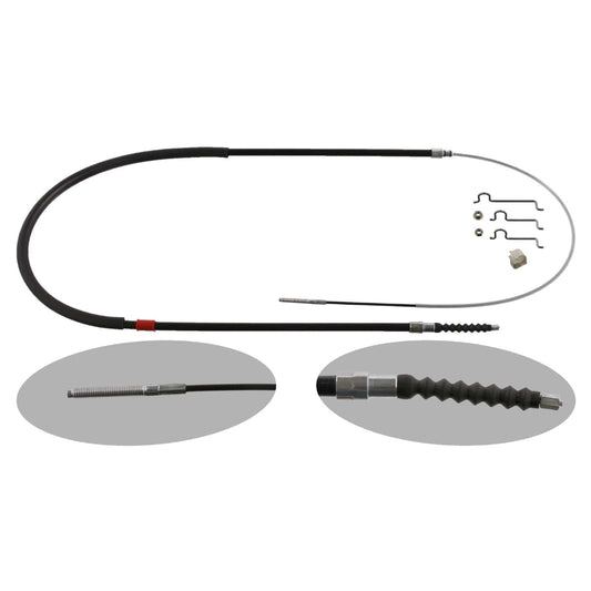 Brake Cable with Additional Parts - BMW