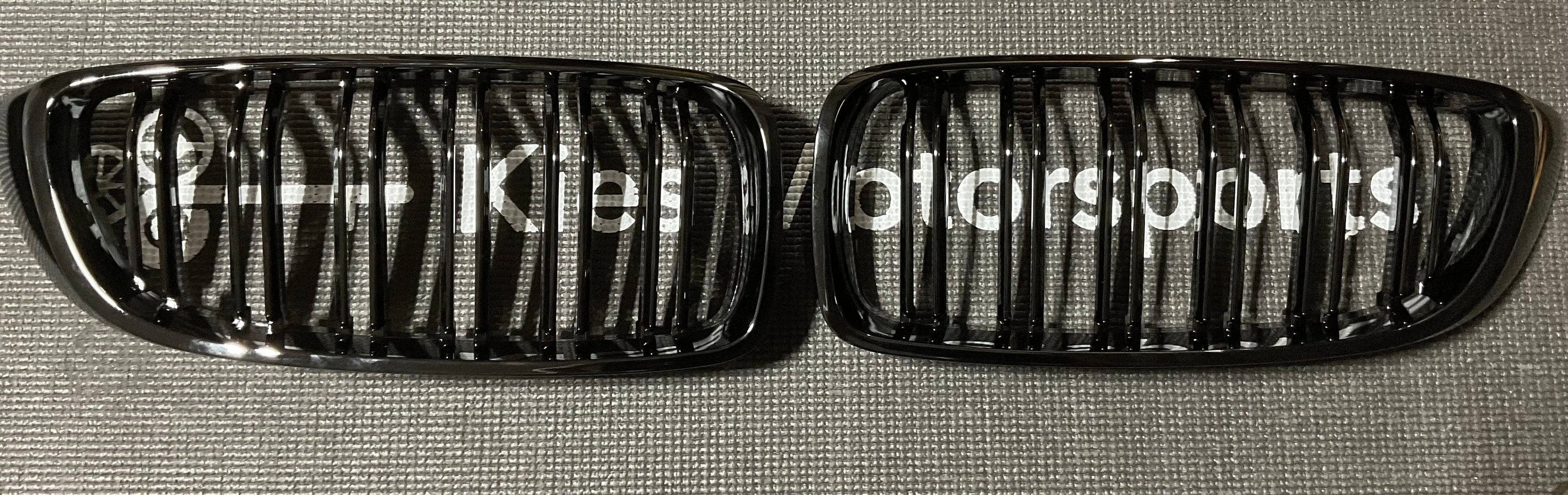 OPEN BOX - BMW F32 3 Series Gloss Black Dual Slat Kidney Grilles