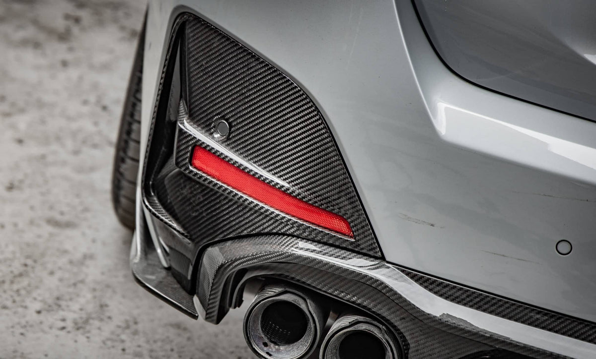 G26 SQ Style Dry Carbon Rear Bumper Trim