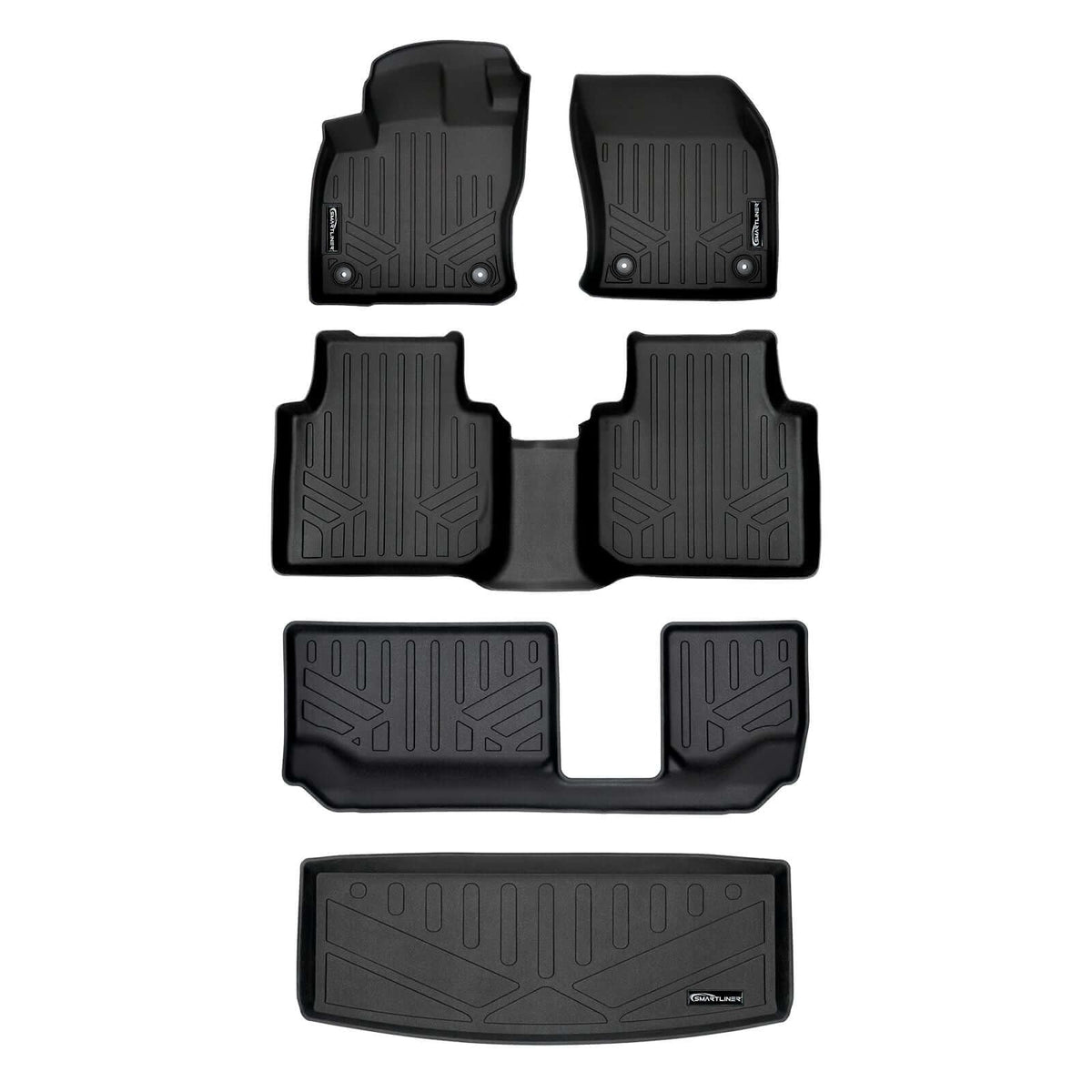 SMARTLINER Floor Liners for 2018-2024 Volkswagen Tiguan (7 Passenger)