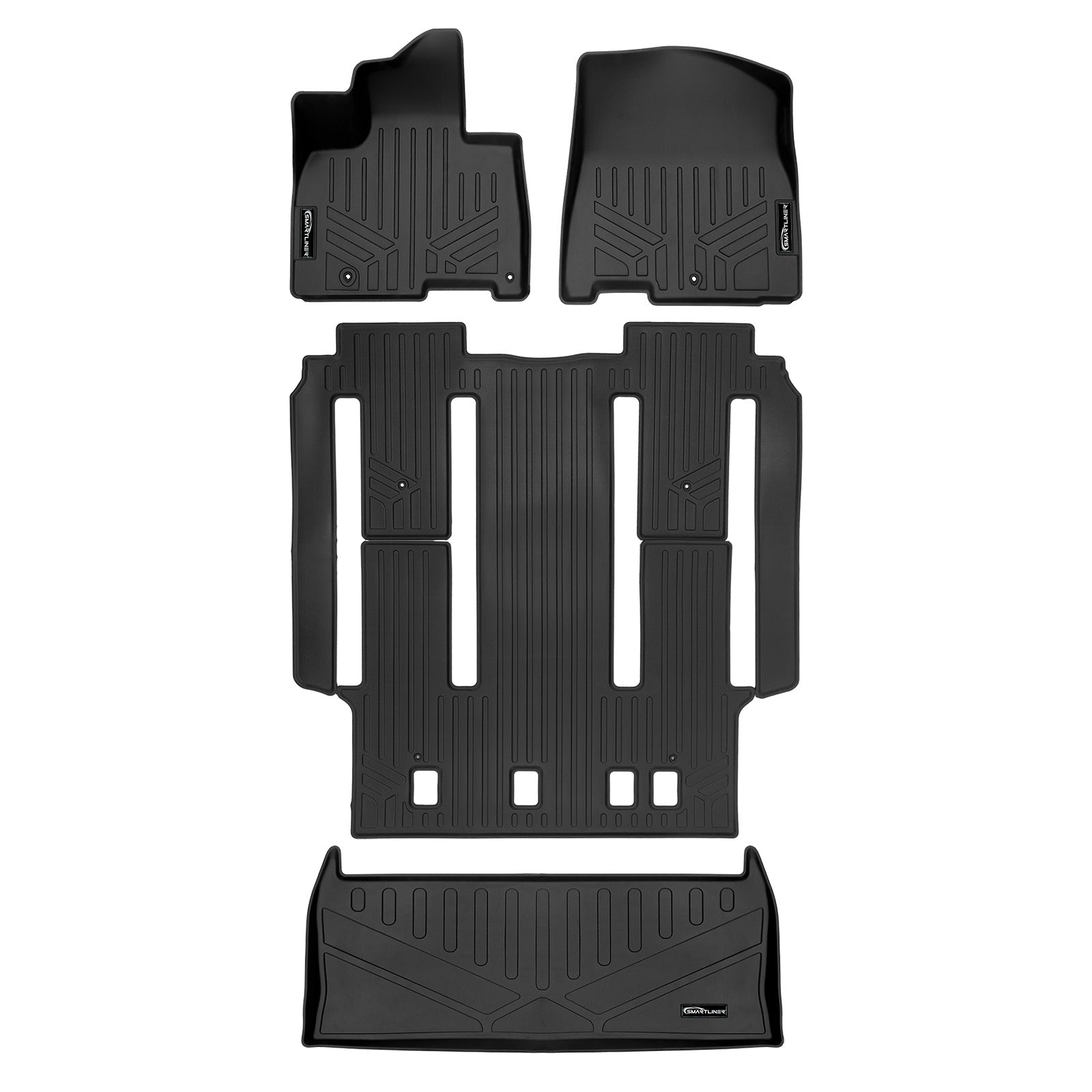 SMARTLINER Floor Liners for 2022-2026 Kia Carnival (7 Passenger Models Without 2nd Row VIP Seats)