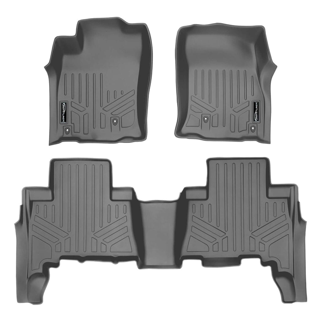 SMARTLINER Custom Fit Floor Liners For 2010-2012 Toyota 4Runner (5 Passenger with sliding Cargo Tray)