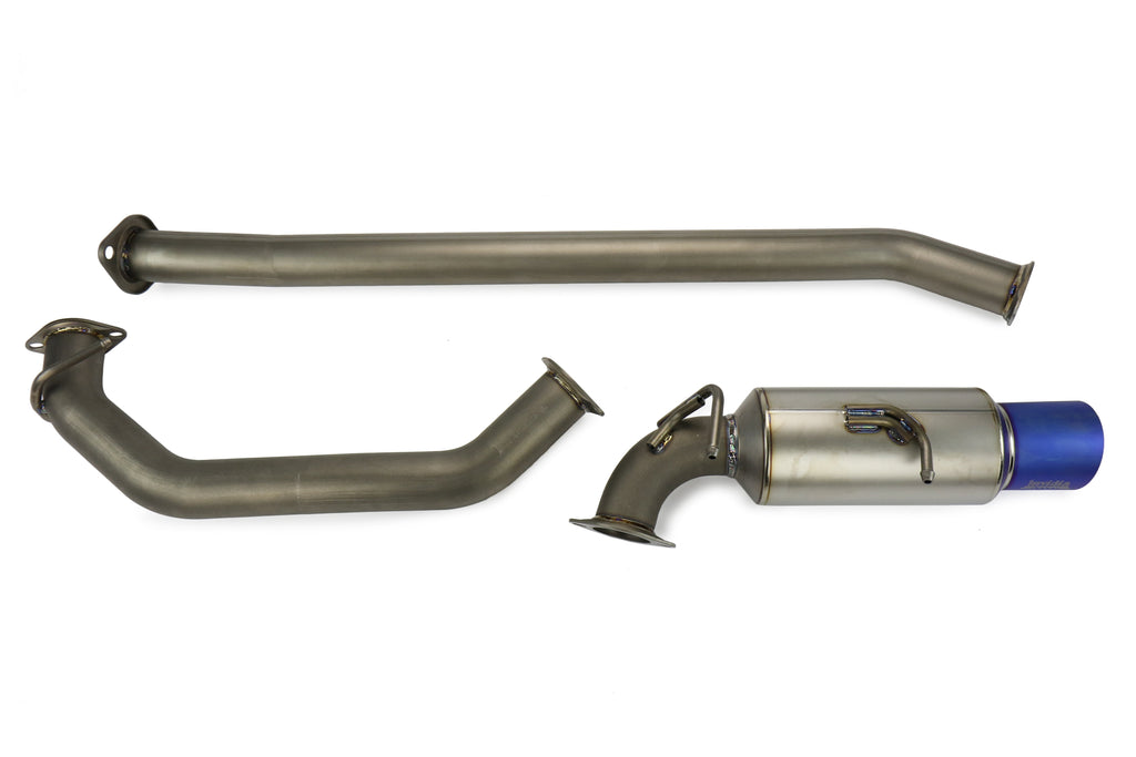 Invidia Full Titanium Single Exit Cat Back Exhaust - Burnt Tips - 2013-2024 Scion FR-S / Subaru BRZ / Toyota GR86