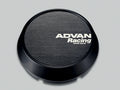 Advan Racing 73mm Middle Type Centercap (Black w/ White Letters) - Universal