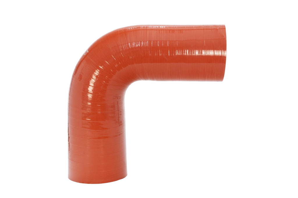 HPS 3" ID, Silicone 90 Degree Elbow Coupler Hose, Ultra High Temp 4-ply Aramid Reinforced, Max Temperature Rating 500F