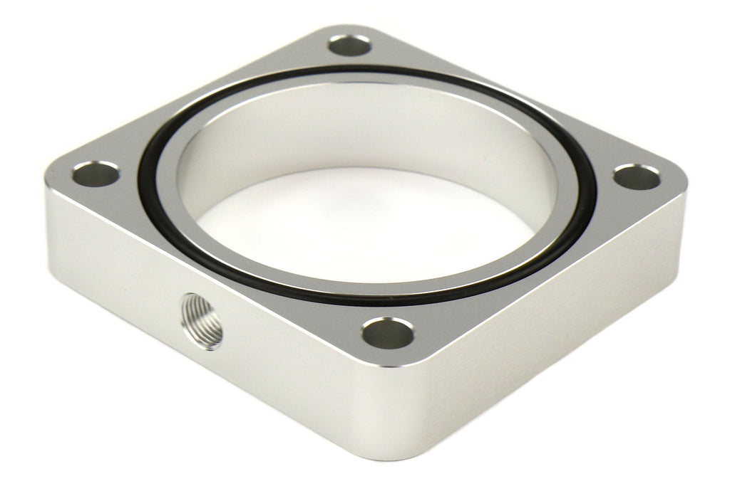 Torque Solution 19mm Throttle Body Spacer Silver - 2013-2021 Scion FR-S / Subaru BRZ / Toyota 86
