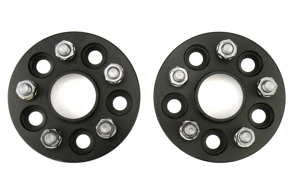ISC Suspension Wheel Spacers 5x100 15mm Black Pair - Subaru Models (inc. 2002-2014 WRX
