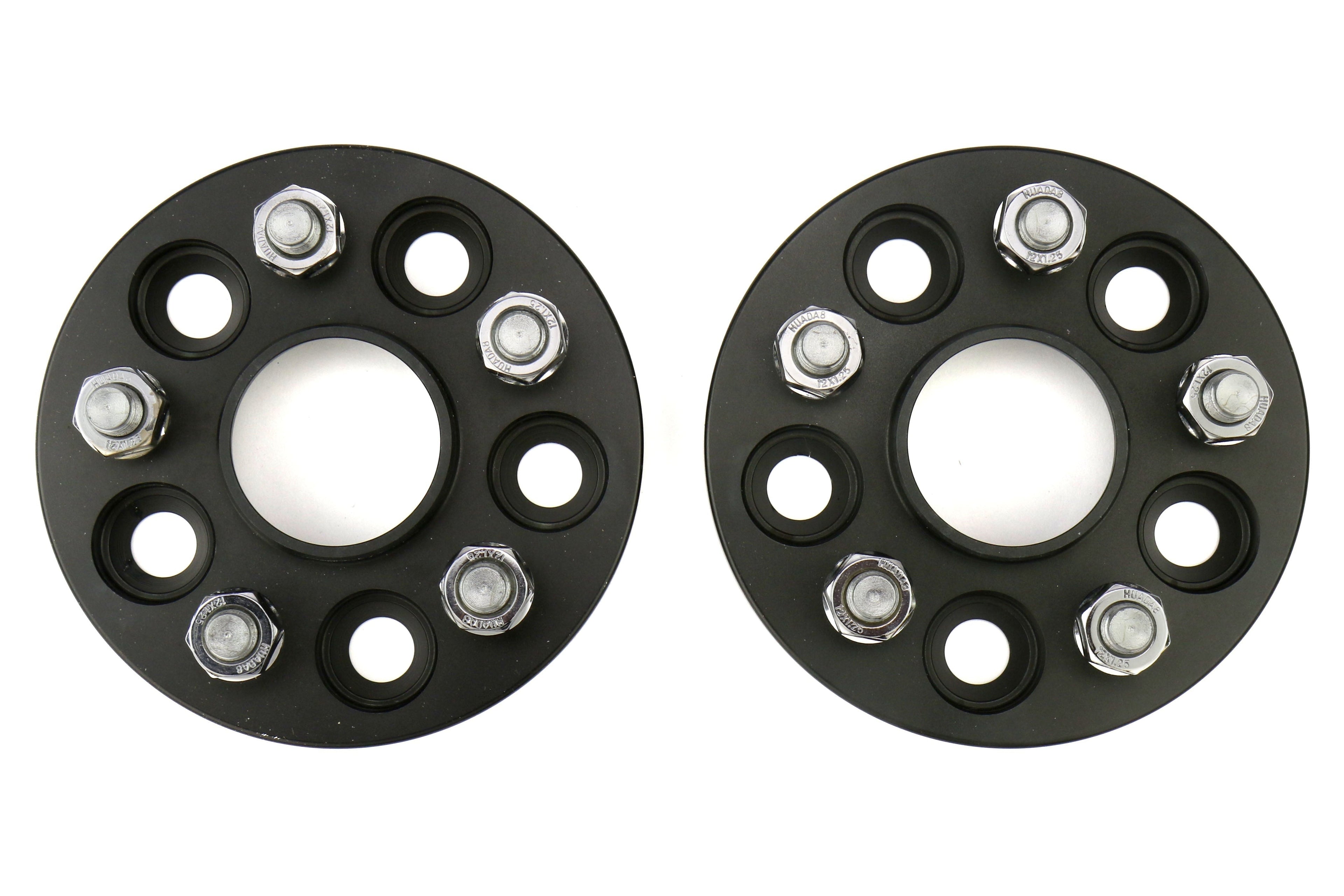 ISC Suspension Wheel Spacers 5x100 15mm Black Pair - Subaru Models (inc. 2002-2014 WRX