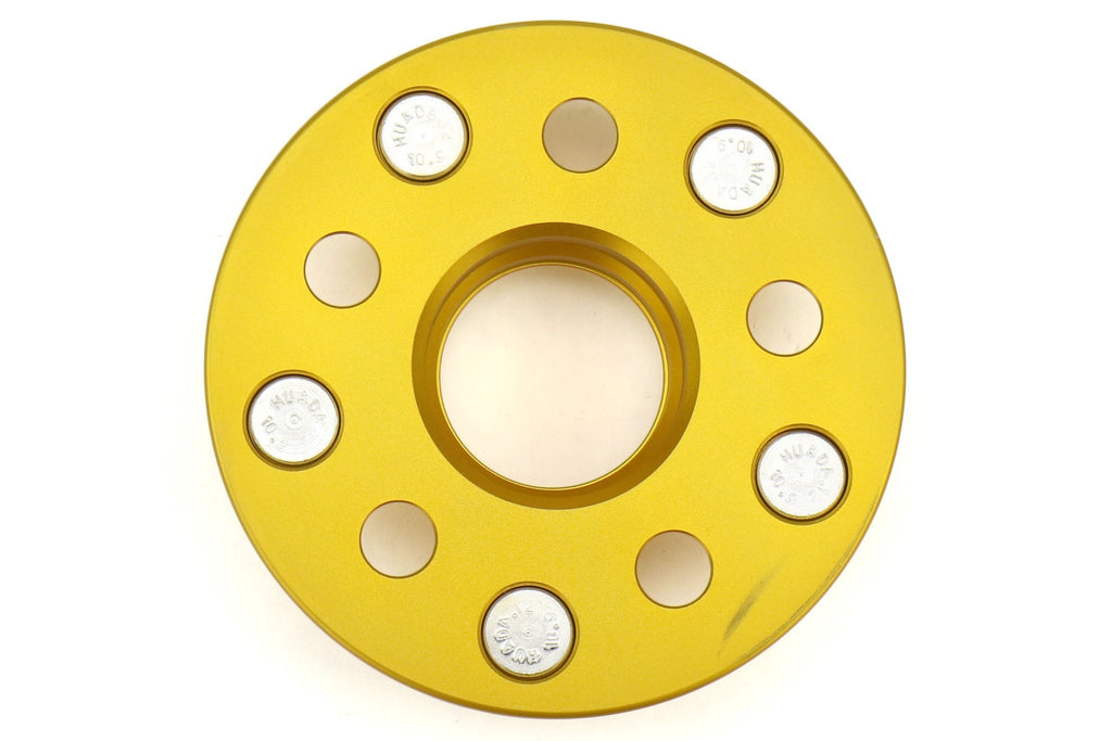 ISC Suspension 5x100 to 5x114.3 15mm Wheel Adapters Gold - Subaru Models (inc. 2002-2014 WRX)