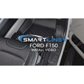 SMARTLINER Floor Liners for 2022-2026 Ford F-150 Lightning Only fits with 2nd Row Bucket seats without under seat fold-flat storage
