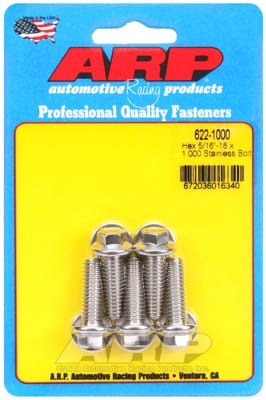 ARP 5/16in x 18 - 1in UHL SS Hex Bolt Kit (Set of 5)