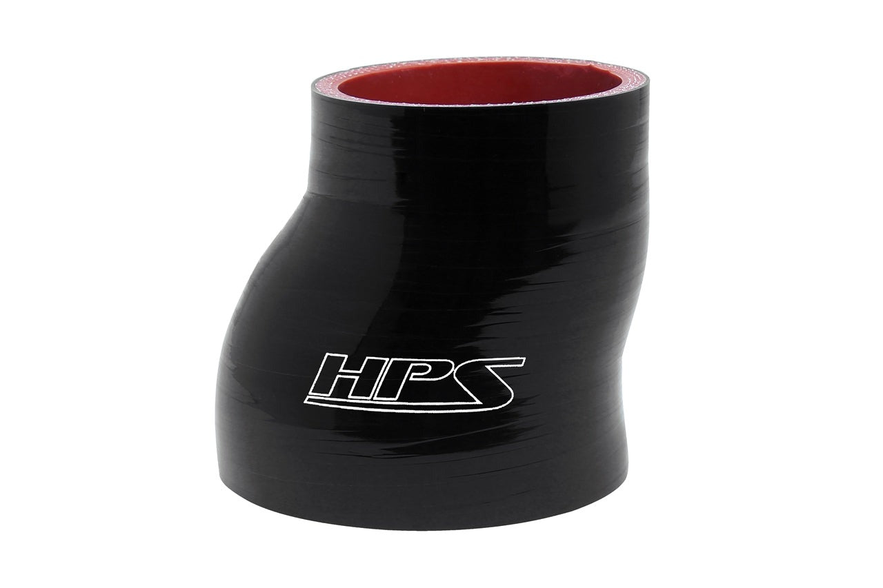 HPS 3" - 3-1/4" Silicone Offset Reducer Coupler Hose, High Temperature 4-ply Reinforced