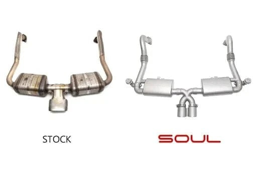 Porsche 718 Cayman / Boxster Street Package - (Valved) - Chrome Dual Wall